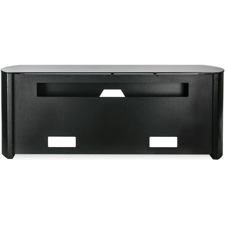 Alphason FW1350SB-BLK Finewoods Soundbar TV Stand for up to 49" TVs - Black/Oak