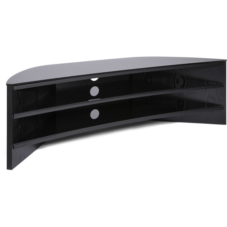 Alphason FW1400C-BLK Finewoods Corner TV Stand for up to 60" TVs - Black
