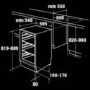 GRADE A2 - CDA FW223 60cm Wide Integrated Under Counter Fridge - White