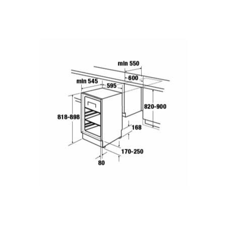 CDA FW250 Integrated Under Counter Fridge With Icebox