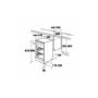 CDA FW250 Integrated Under Counter Fridge With Icebox