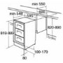 CDA FW283 60cm Wide Integrated Upright Under Counter Freezer - White