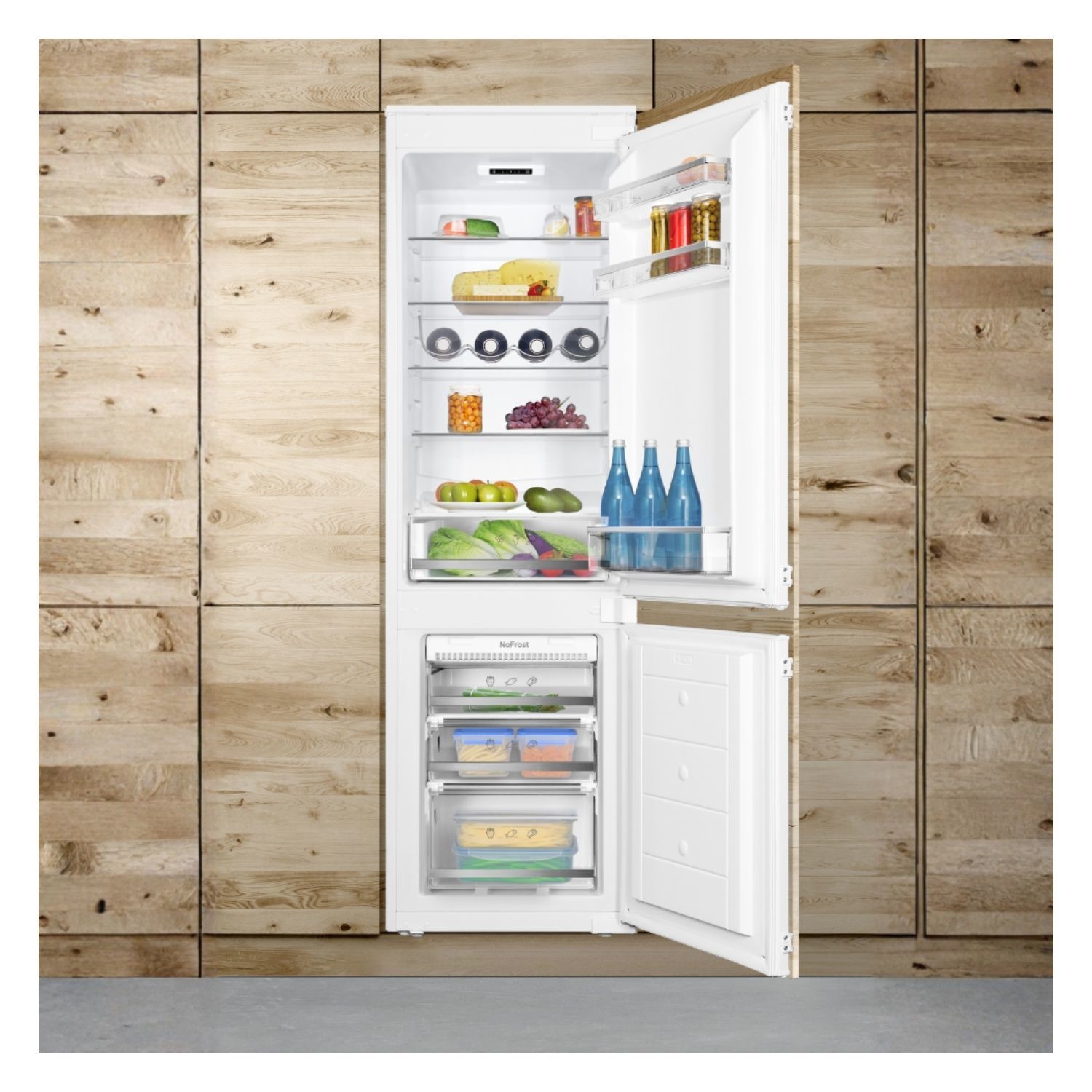 238 Litre 70 30 Integrated Frost Free Fridge Freezer