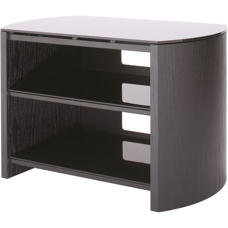 Alphason FW750-BV/B Finewoods 3 Shelf TV Stand for up to 32" TVs - Black/Oak