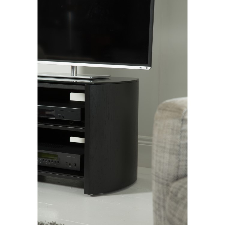 Alphason FW750-W/B Finewoods 3 Shelf TV Stand for up to 32" TVs - Walnut