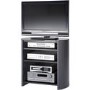 Alphason FW750/4-BV/B Finewoods HiFi and TV Stand for up to 37" TVs - Black 