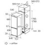 CDA 254 Litre 70/30 Integrated Fridge Freezer