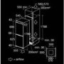GRADE A1 - CDA FW971 56cm Wide Frost Free 70-30 Integrated Upright Fridge Freezer - White