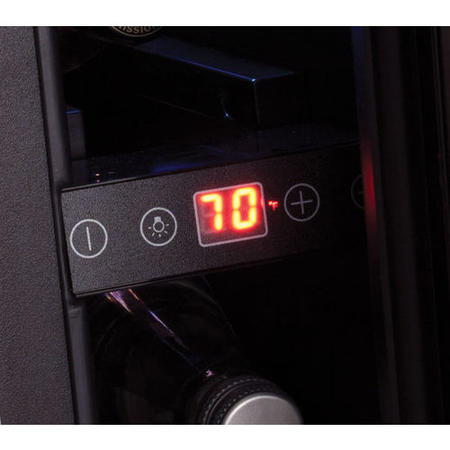 GRADE A2 - CDA FWC152SS 15cm Wide Freestanding Or Under Counter Wine Cooler - Stainless Steel