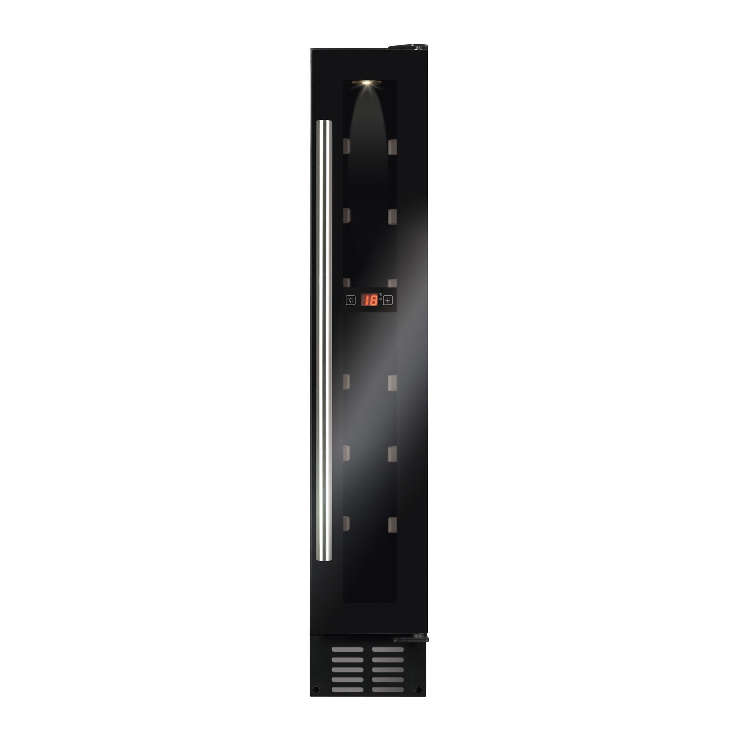 CDA 7 Bottle Capacity Freestanding Under Counter Wine Cooler - Black