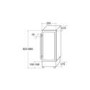 GRADE A3 - CDA FWC303BL 30 cm Freestanding Under Counter Wine Cooler - Black Glass