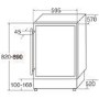 CDA 60cm Freestanding Under Counter Wine Cooler - Black Glass