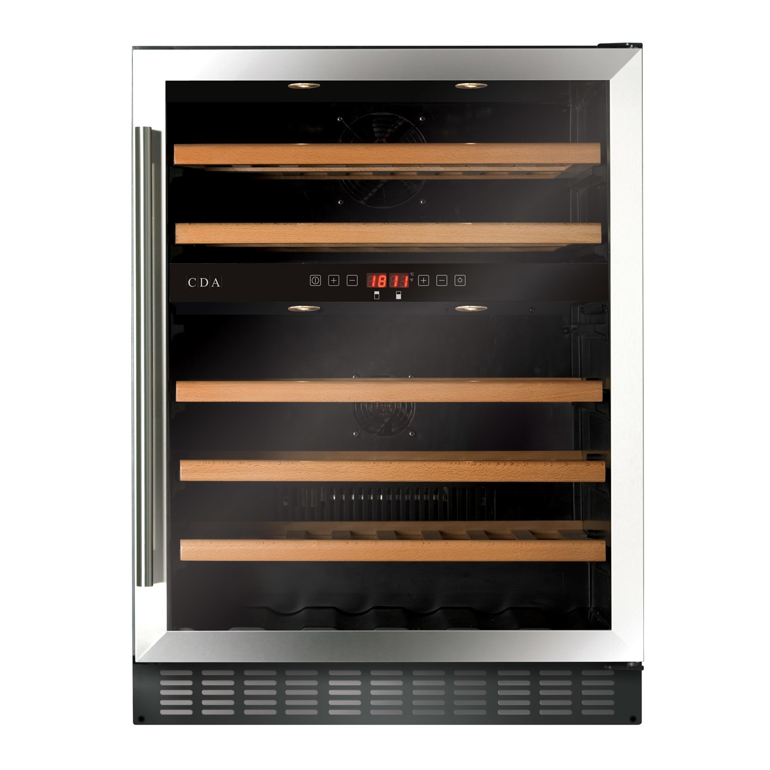 CDA 46 Bottle Cpactity Dual Zone Freestanding Under Counter Wine Cooler