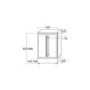CDA FWC623SS 60cm Wide Freestanding Under Counter Double Door Wine Cooler Stainless Steel