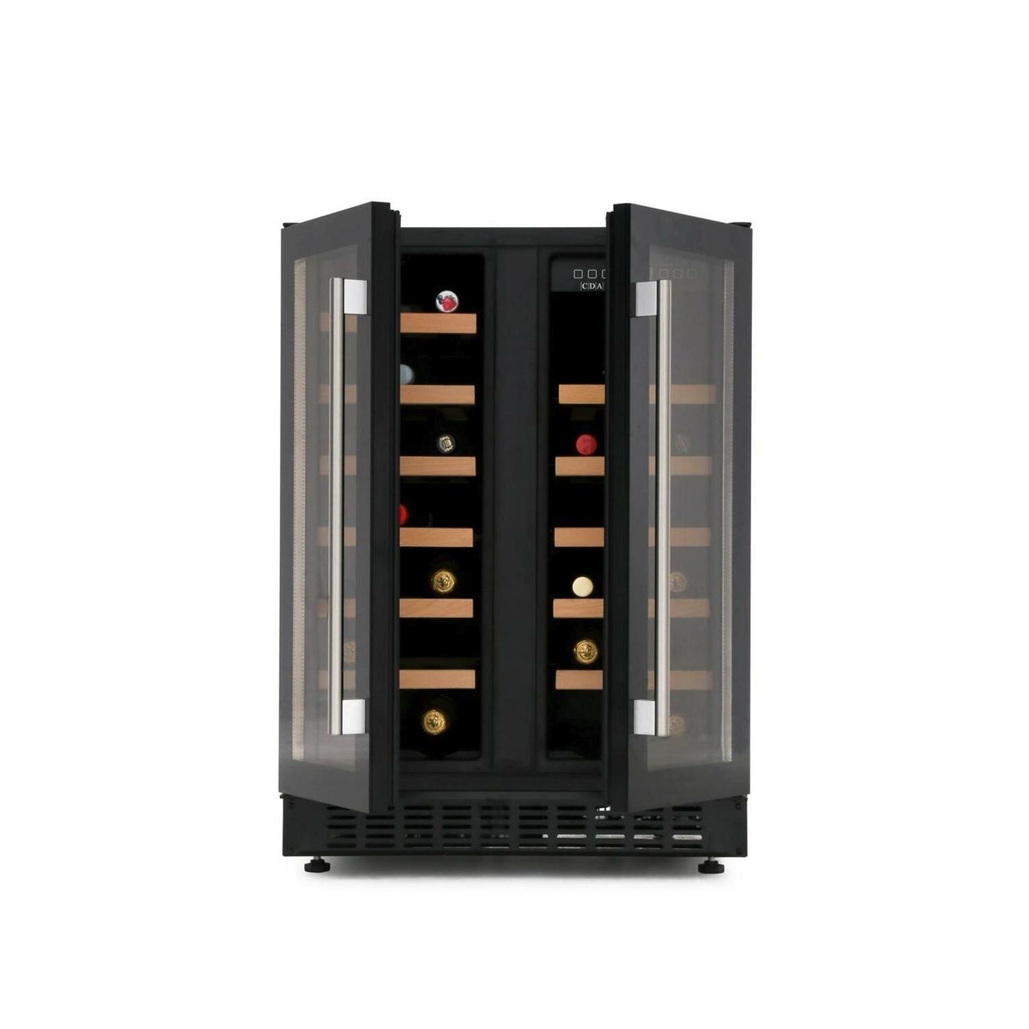 CDA 40 Bottle Capacity Dual Zone Freestanding Under Counter Wine Cooler