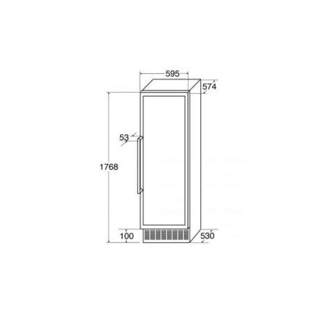 CDA FWC861BL Dual Zone Tall Freestanding Wine Cooler Black