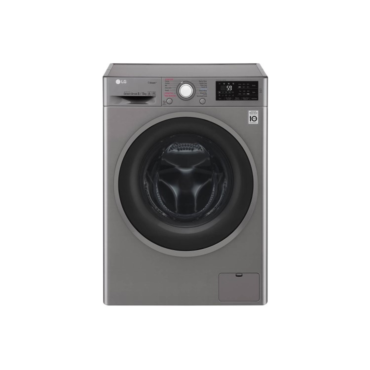 LG FWJ685SS 8kg Wash 5kg Dry 1400rpm Freestanding Washer Dryer - Graphite