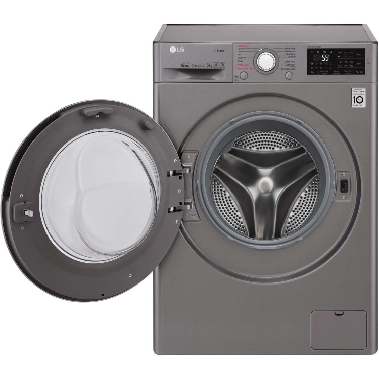 LG FWJ685SS 8kg Wash 5kg Dry 1400rpm Freestanding Washer Dryer - Graphite