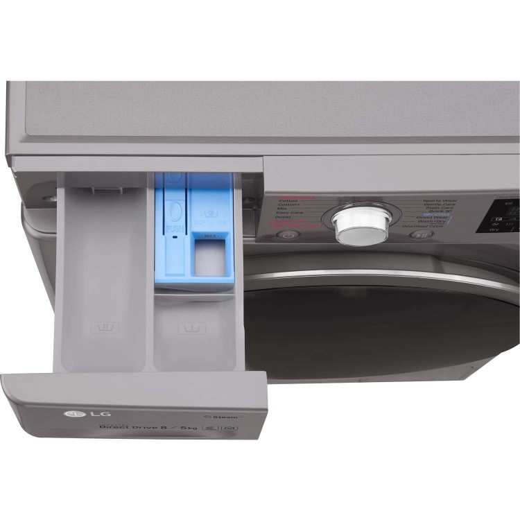 LG FWJ685SS 8kg Wash 5kg Dry 1400rpm Freestanding Washer Dryer - Graphite