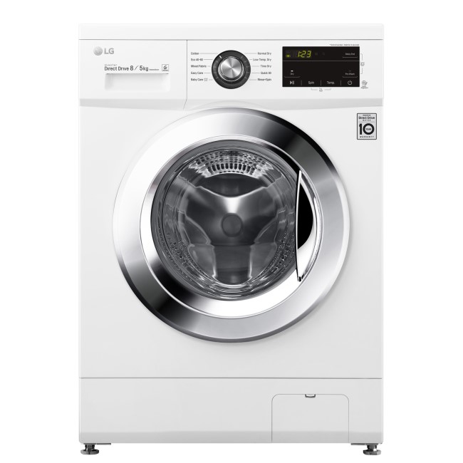 LG Freestanding 8kg Wash 5kg Dry 1400rpm Freestanding  Washer Dryer - White