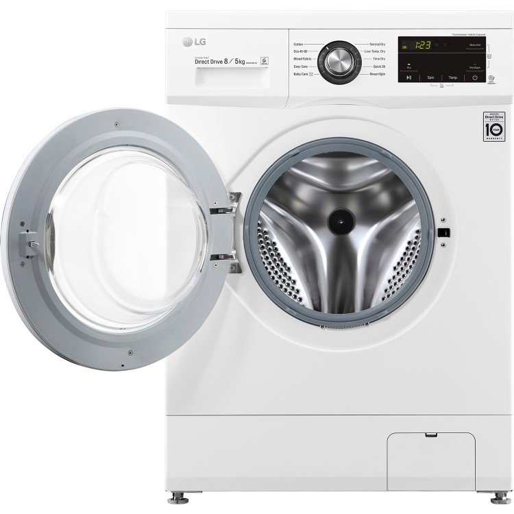 Refurbished LG FWMT85WE Freestanding 8kg Wash 5kg Dry 1400rpm Washer Dryer - White