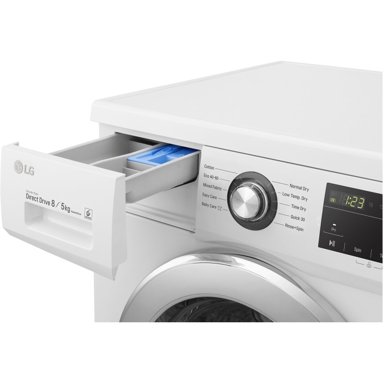 Refurbished LG FWMT85WE Freestanding 8kg Wash 5kg Dry 1400rpm Washer Dryer - White