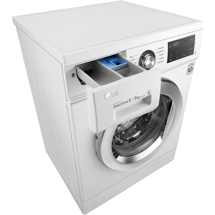 Refurbished LG FWMT85WE Freestanding 8kg Wash 5kg Dry 1400rpm Washer Dryer - White