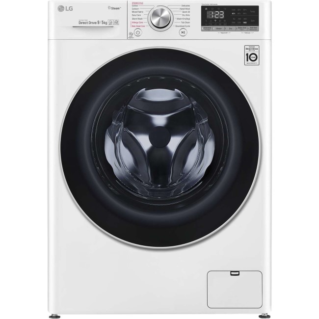 LG FWV595WS 9kg Wash 6kg 1400rpm Dry AI DD Freestanding Washing Machine With Steam & Smart Thinq - White