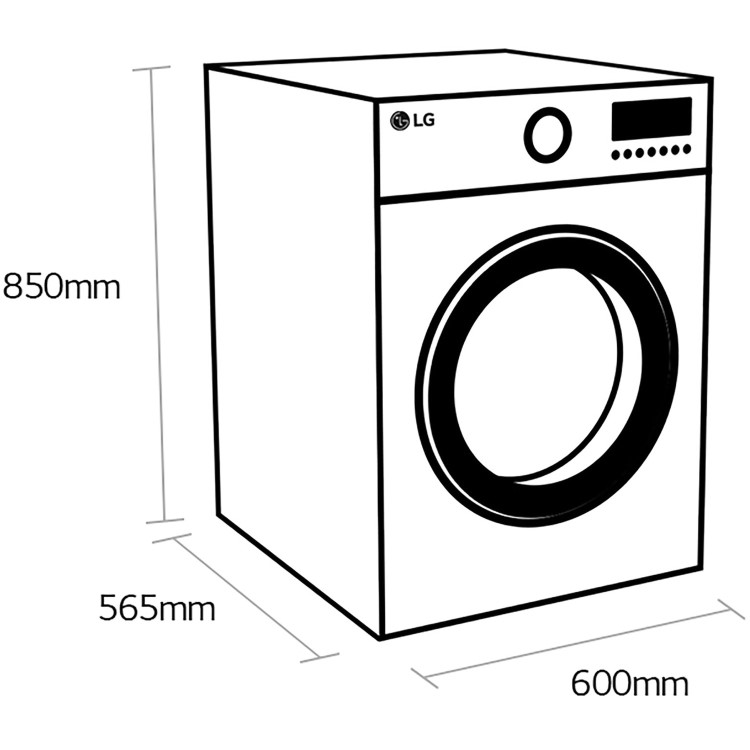 LG 9kg Wash 6kg Dry Freestanding Washer Dryer - Silver