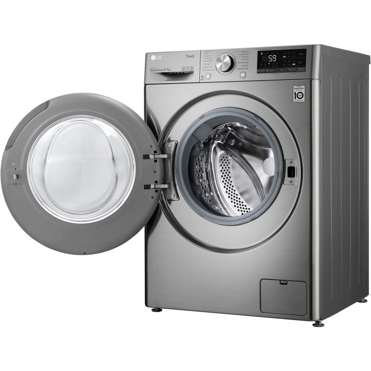 LG 9kg Wash 6kg Dry Freestanding Washer Dryer - Silver
