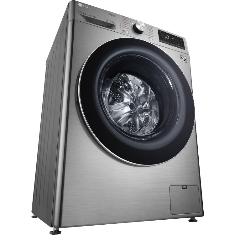 LG 9kg Wash 6kg Dry Freestanding Washer Dryer - Silver
