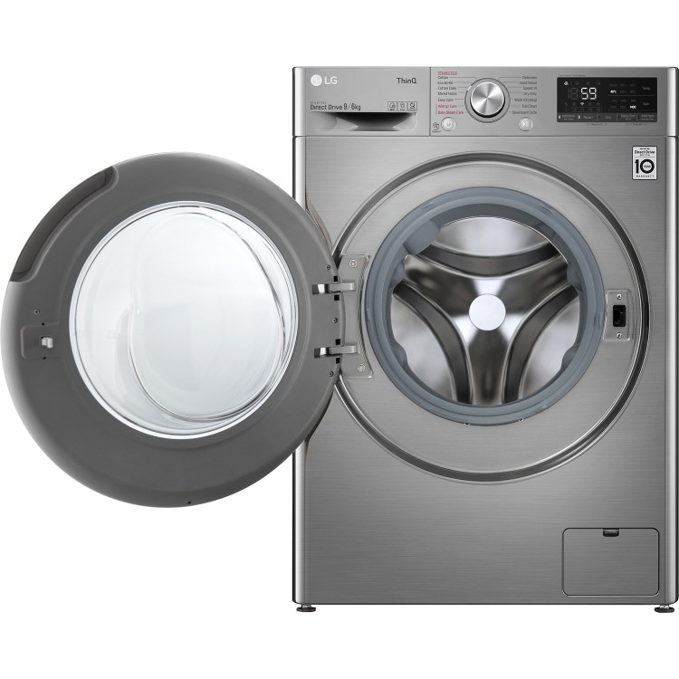 LG 9kg Wash 6kg Dry Freestanding Washer Dryer - Silver