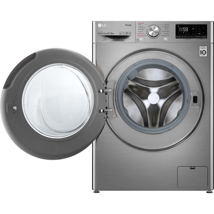 LG 9kg Wash 6kg Dry Washer Dryer - Silver