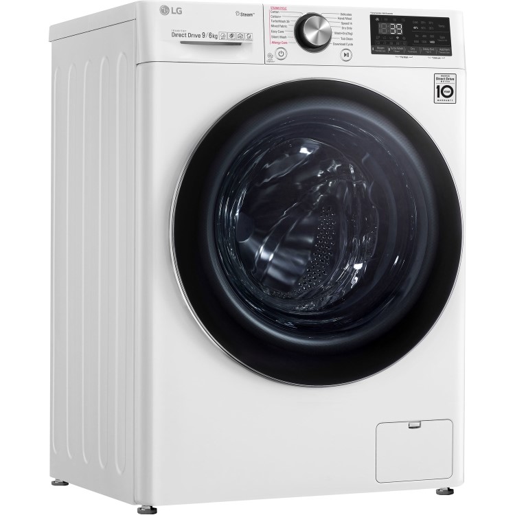 LG FWV996WTS 9kg Wash 6kg 1400rpm Dry AI DD Freestanding Washing Machine With Steam+ & Smart Thinq - White