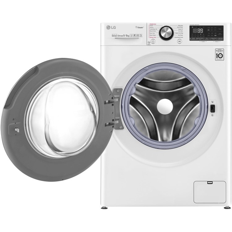 LG FWV996WTS 9kg Wash 6kg 1400rpm Dry AI DD Freestanding Washing Machine With Steam+ & Smart Thinq - White