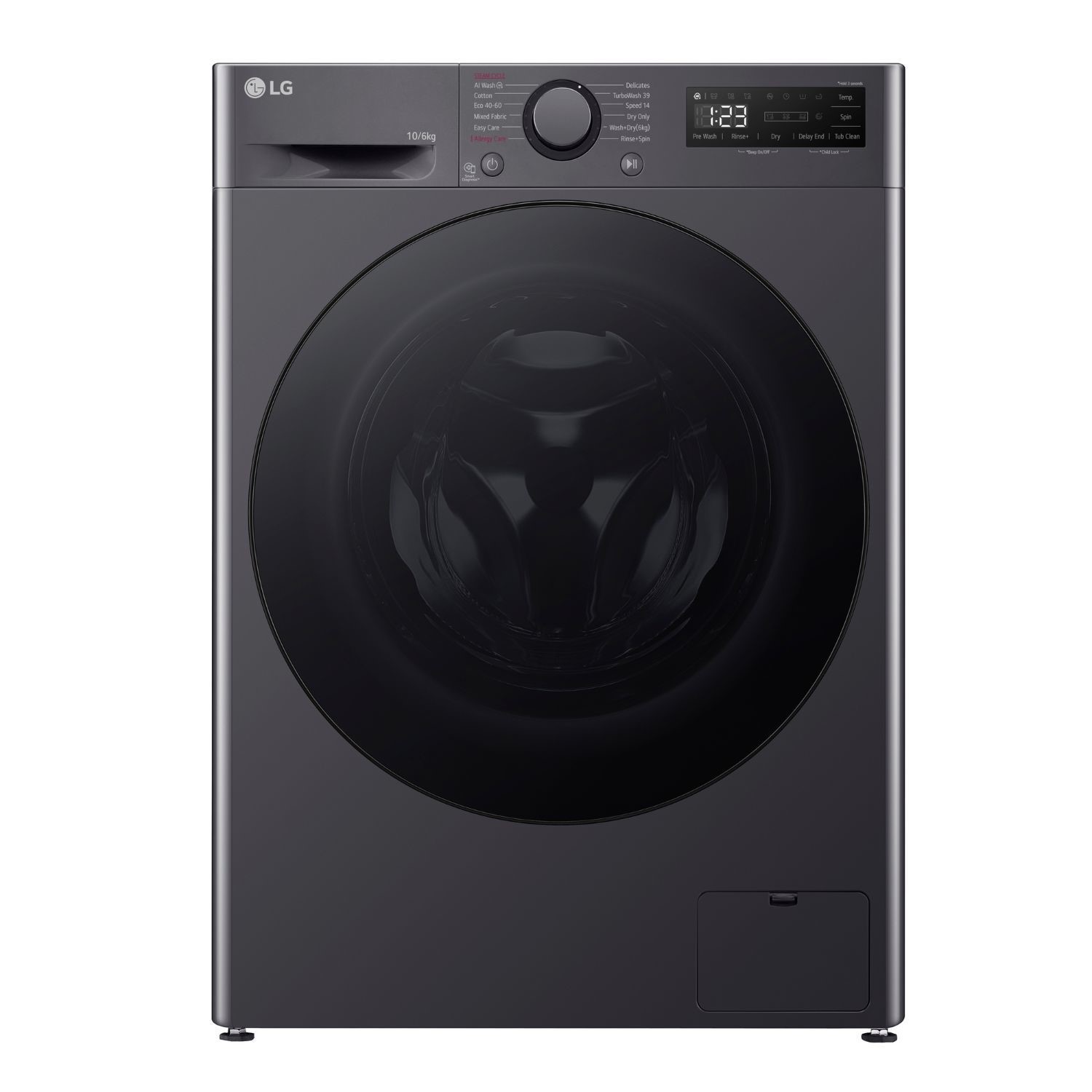 LG FWY706GBTN1 10kg/6kg TurboWash Steam Washer Dryer – SLATE GREY