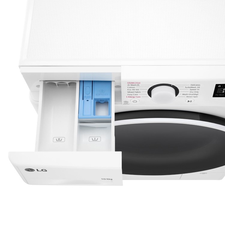 LG Y700 Series 10kg Wash 6kg Dry 1400rpm Washer Dryer - White