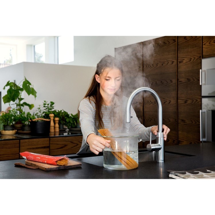 Quooker Flex Instant Boiling Water Kitchen Tap - Stainless Steel