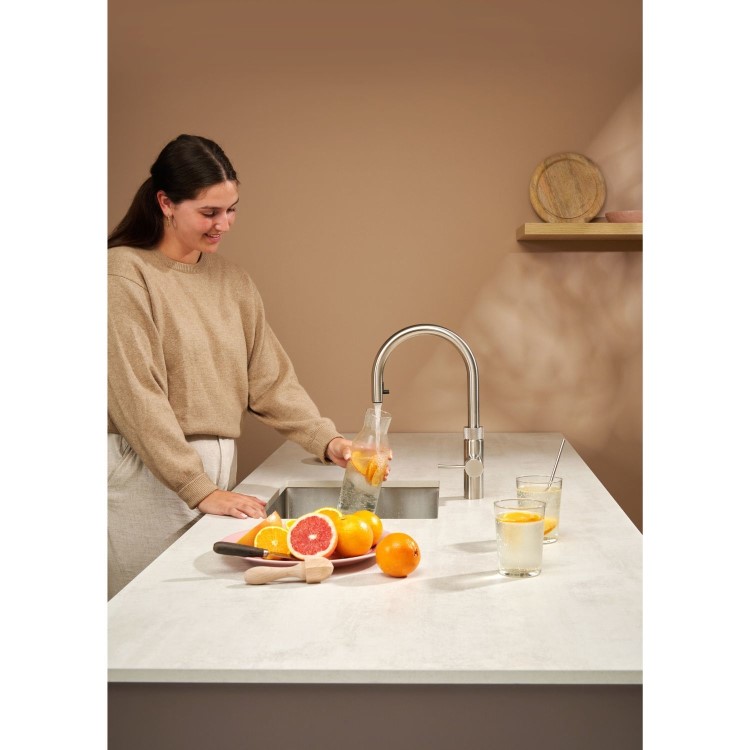 Quooker Flex Instant Boiling Water Kitchen Tap - Stainless Steel