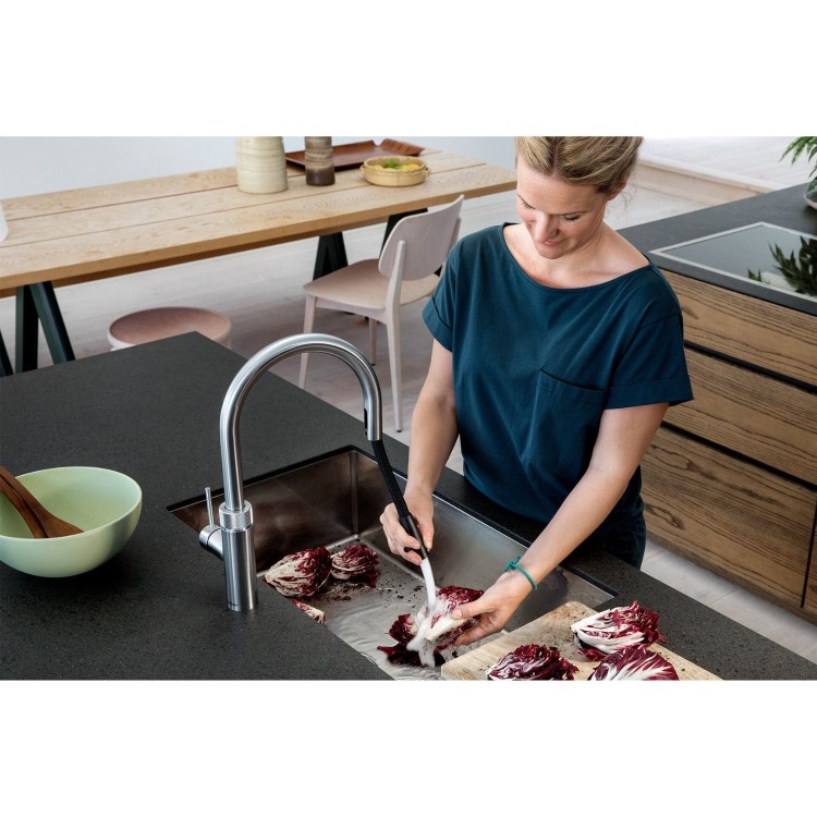 Quooker Flex Instant Boiling Water Kitchen Tap - Stainless Steel
