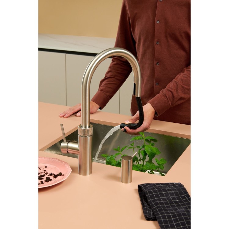Quooker Flex Instant Boiling Water Kitchen Tap - Stainless Steel