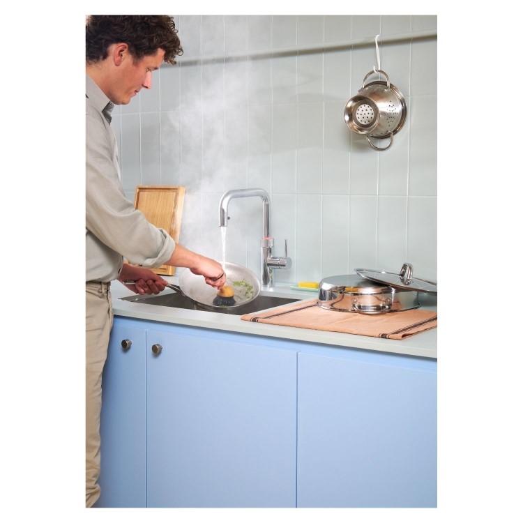 Quooker Flex Square Instant Boiling Water Tap Chrome + Combi+ 7L Boiling Water Tank