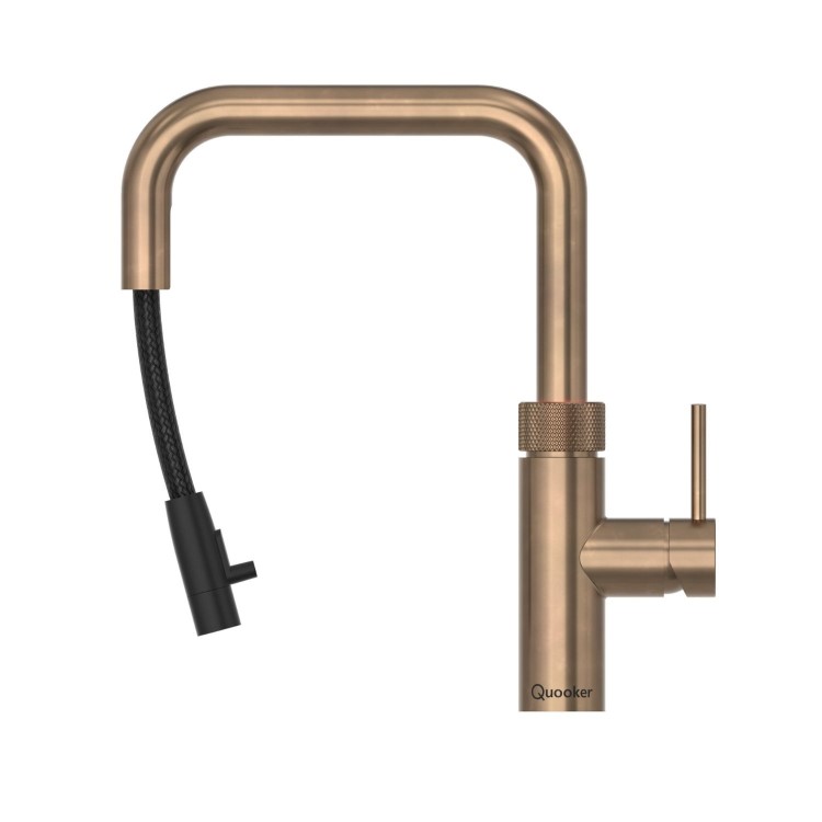 Quooker Flex Square Instant Boiling Water Tap Brass + Combi+ 7L Boiling Water Tank