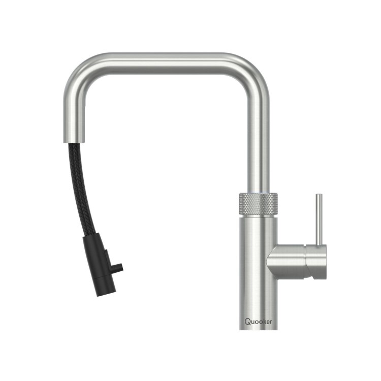 Quooker Flex Square Instant Boiling Water Tap Stainless Steel + Combi+ 7L Boiling Water Tank