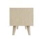 Freya Large Solid Wood TV Unit in Light Wash with Gold Detail