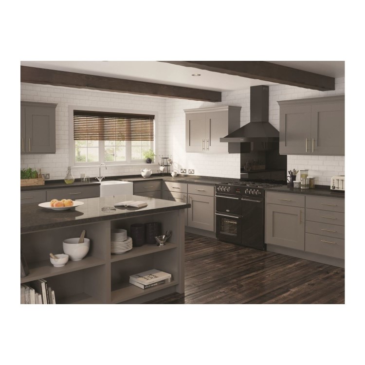 GRADE A2 - Belling Farmhouse 90DFT 90cm Dual Fuel Range Cooker Black -bcook-