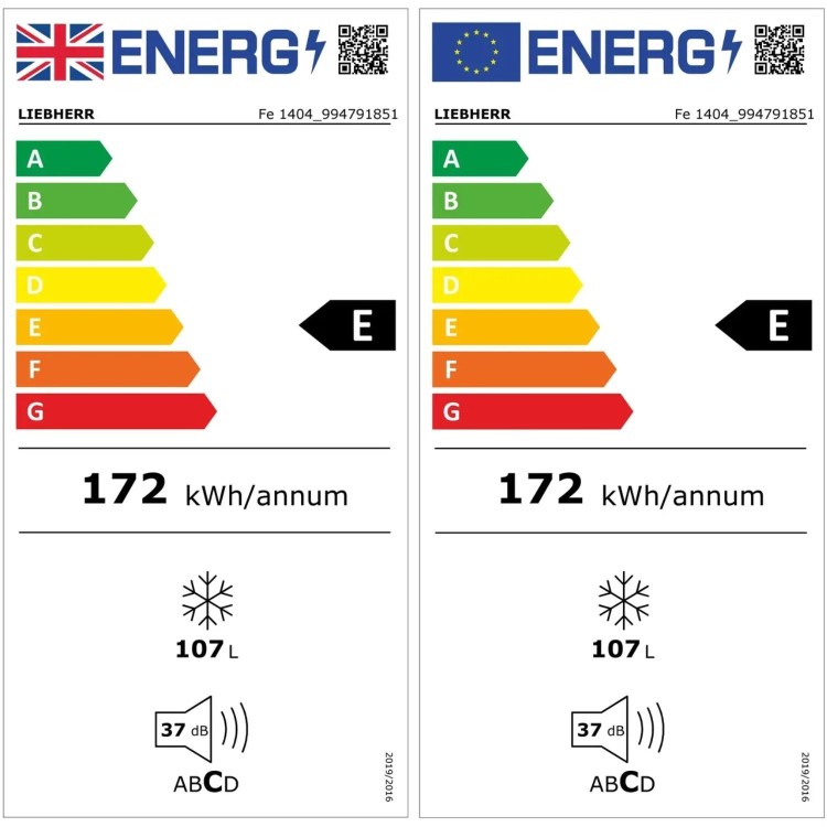 Liebherr Pure 107 Litre Freestanding Undercounter Freezer - White