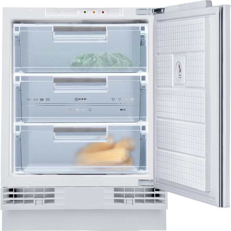 GRADE A1 - Neff G4344X7GB Series 1 60cm Wide Integrated Upright Under Counter Freezer - White