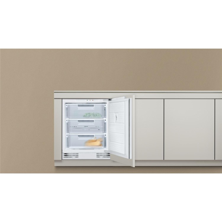 GRADE A1 - Neff G4344X7GB Series 1 60cm Wide Integrated Upright Under Counter Freezer - White