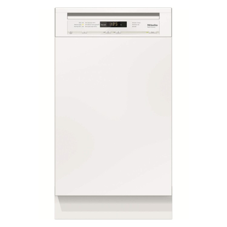 Miele G4700SCIBRWH G4700 Sci 45cm Wide 9 Place Slimline Semi-integrated Dishwasher - Brilliant White Control Panel
